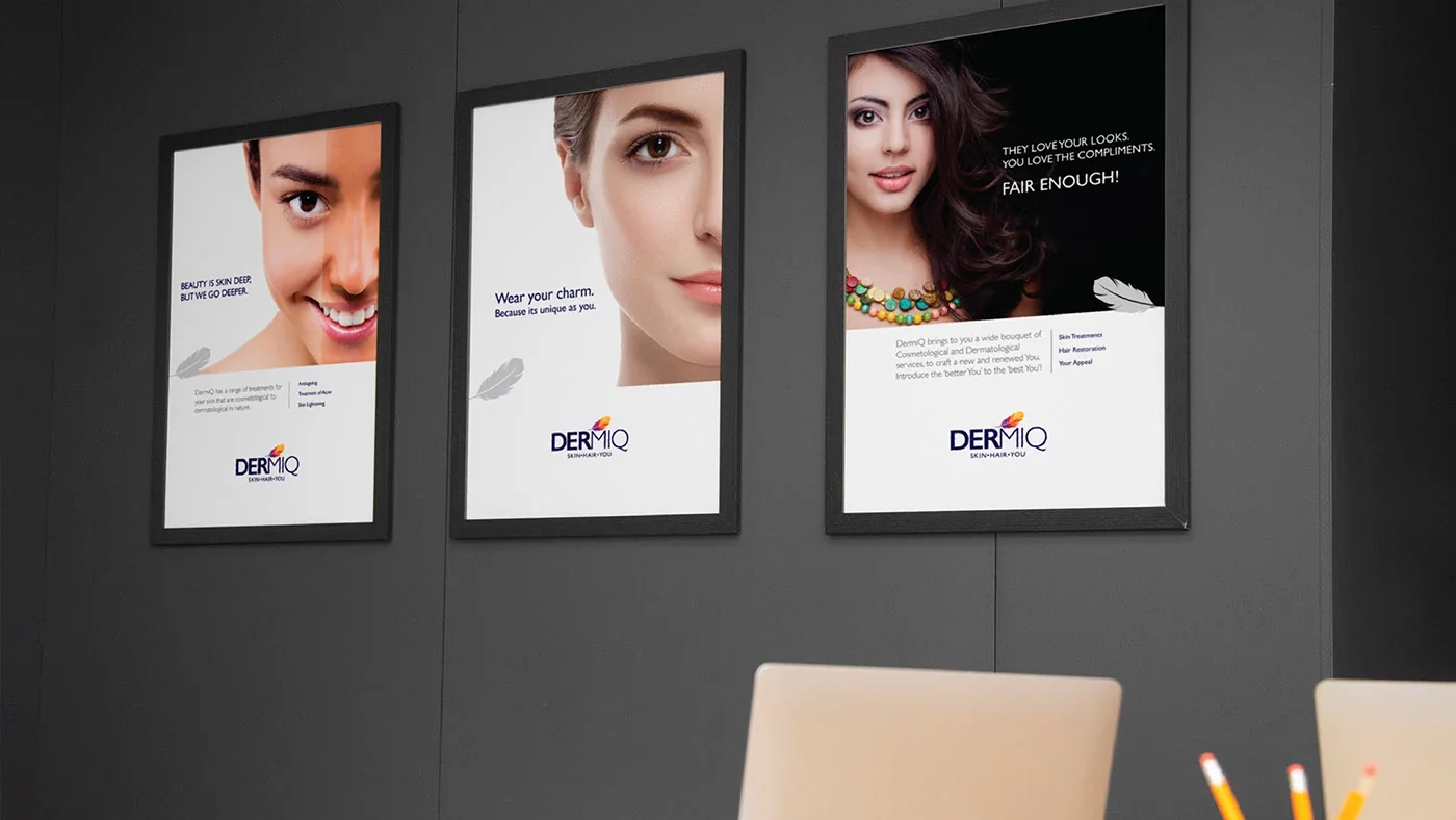 Dermiq Skin Clinic — Healthcare communication posters