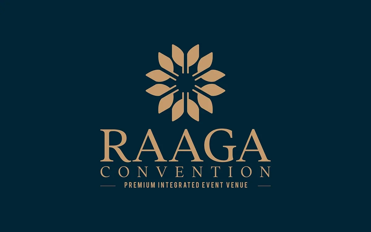 Raaga Convention — Primary navy-and-gold identity