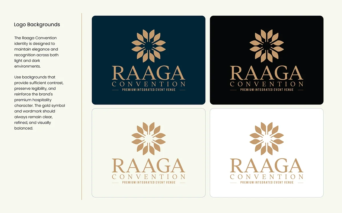 Raaga Convention — Logo background variations