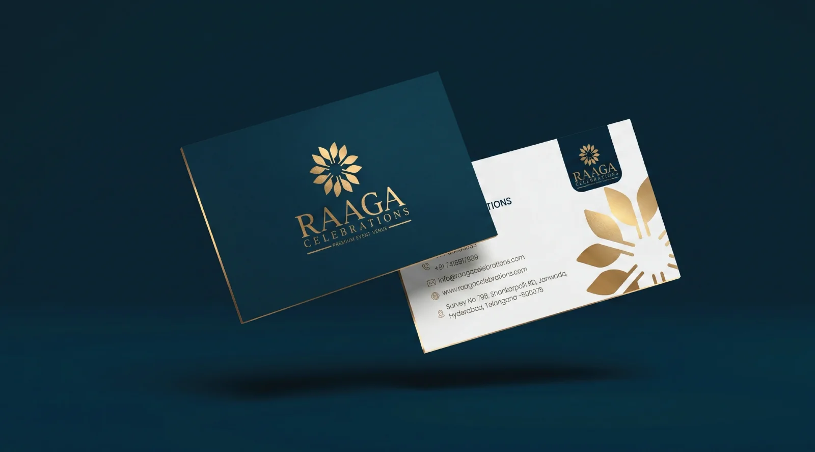 Raaga Convention — Business card design